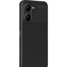 Semel Y18 Kılıf Auto Focus Karbon Kapak - Siyah