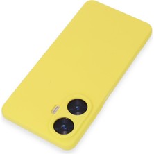 Semel Realme C55 Kılıf Nano Içi Kadife Silikon - Sarı