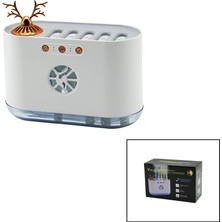 Mayf Geyik Figürlü 700ML Sese Duyarlı USB Şarjlı - Renkli Ledli Işık Hava Nemlendirici Buhar Makine - Koku Giderici 4.5W (5332)