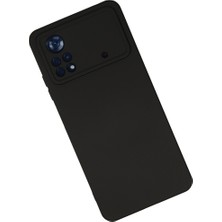 Semel Poco X4 Pro 5g Kılıf Nano Içi Kadife Silikon - Siyah