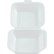 Ema Plast Büyük Köpük Hamburger Kabı | 310X152X65 mm | 500'LÜ Paket