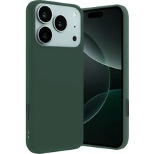 Semel iPhone 17 Pro Nano Içi Kadife Silikon - Koyu Yeşil