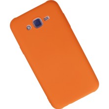 Semel Galaxy J7 Kılıf Nano Içi Kadife Silikon - Turuncu