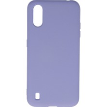 Semel Galaxy A01 Kılıf Nano Içi Kadife Silikon - Lila