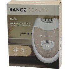 Mayf Range Beauty Re-18 Epilasyon Cihazı Epilatör USB ŞARJLI=50DK 2 Kademe Hız Yıkanabilir Başlık=18 Çift Cımbız (5332)