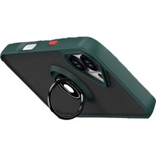 Semel iPhone 17 Montreal Yüzüklü Silikon Kapak - Yeşil