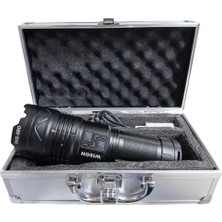 Mayf Profesyonel Zoomlu El Feneri | 60W – 7000 Lümen – 13.200 Mah – Type‑c – Metal Gövde (5332)