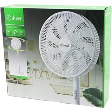Mayf Kiwi KFAN-7627 41CM 50W Ev Tipi Ayaklı Vantilatör 3-Kademe Hız 9-Pls.kanat Sigortalı Sessiz Motor Yükseklik: 125CM (5332)