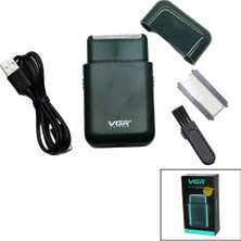 Mayf Seyahat Tipi 2ın1 Sıfır Sakal - Çizim Traş Makinesi USB Şarjlı V-390 (5332)