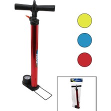 Mayf Saatli Iran El Pompası Metal Gövde Plastik Kol - Altlık 55 cm Top - Bisiklet - Motor (5332)