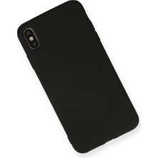 Semel iPhone Xs Max Kılıf Nano Içi Kadife Silikon - Siyah