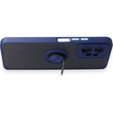 Semel Redmi Note 12 4g Kılıf Montreal Yüzüklü Silikon Kapak - Lacivert