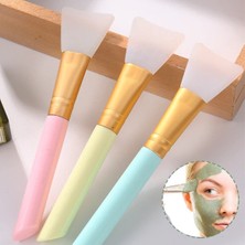 Mayf 2li Silikon Temizlemesi Kolay Kullanılabilen Yüz Cilt Bakımı Maske ve Krem Spatulası (5332)