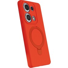 Semel Redmi Note 13 Pro 4g Regal Magsafe Standlı Kapak - Turuncu