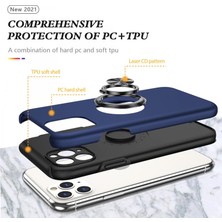 Semel iPhone 11 Pro Max Kılıf Elit Yüzüklü Kapak - Lacivert