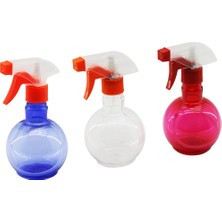 Mayf 350ML Renkli Şeffaf Tombul - Plastik Boş Sprey Püskürtücü Şişe (5332)