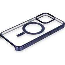 Semel iPhone 15 Pro Kılıf Erozi Magsafe Kapak - Lacivert