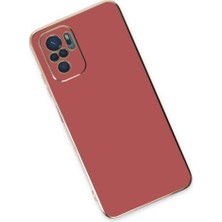 Semel Redmi Note 10 Kılıf Volet Silikon - Kırmızı