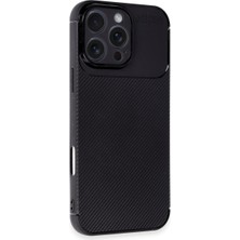 Semel iPhone 16 Pro Kılıf Auto Focus Karbon Kapak - Siyah