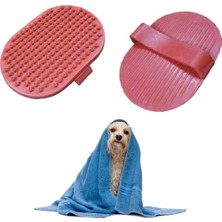 Mayf Ergonomik Masajlı Evcil Hayvan Kedi Köpek Yıkama Fırçası Aparatı (5332)