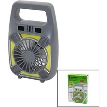 Mayf 2in1=mini Fan - Fener USB Şarj 2 Kademe Hız Lamba=4 Fonksiyon - 10W Su Geçirmez Taşıma Kulp Mini Vantilatör GS-265 (5332)
