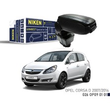 Niken Opel Corsa D 2007-2014 Araca Özel Kol Dayama Siyah