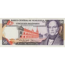 Banknoting Venezuela 50 Bolivar 1998 Çil.