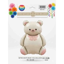 RPS Papyonlu 90×65 cm Krem Ayı Folyo Balon