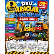 Kinder Yayınları Dev Araçlar ve Iş Makineleri Boyama Kitabı