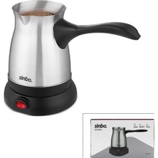 Mayf Çelik Elektrikli Cezve Türk Kahve Makinesi - 6FİNCAN=500ML 360° Kablosuz Kullanım Katlanır Kulp SCM-9038 (5332)