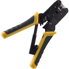 Akıllı Bayi Yeskit YK-2101N 3’ü 1 Arada RJ45 Kesme, Soyma ve Konnektör Çakma Seti Kablo Sıkma Pensesi