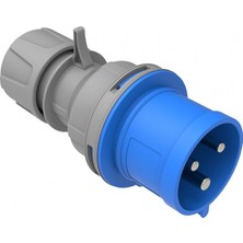 Bemis CEE Norm 3/32A (BC1-3403-2011) Topraklı Fiş - Gri / Mavi