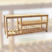 Arya Wood Craft Doğal Ahşap Ayakkabılık