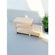 Arya Wood Craft Doğal Ahşap Bench Ayakkabılık