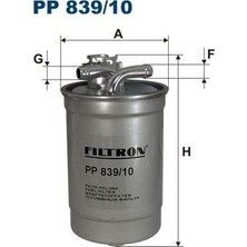 Filtron Yakıt Filtresi Audı A4 Cabrıolet 8e/8h. B6 B7 2.0 Tdı 140HP 11/04-09/08