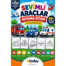 Kinder Yayınları Sevimli Araçlar Boyama Kitabı 3-6 Yaş