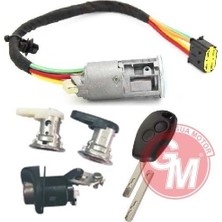 Gua Kontak - Anahtarı 4lü Set Dacıa Logan-Sandero R.trafıc Iı 2012- 2010-ALARM Düğmeli Anahtar Ile