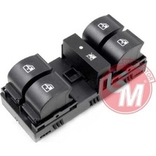 Gua Cam Açma Anahtarı Kumanda Grubu Ön Sol Fiat Lınea 09> Çercevesiz 8 Fişli