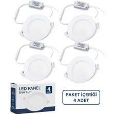 Cata Ct 5145 LED Spot 6W 6400K Beyaz Işık 4 Adet