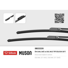 Silbak Silecek Süpürgesi 550/550MM Muz Tipi Audı A6 04/05>