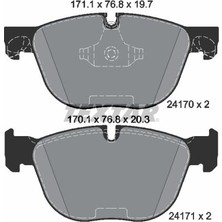 Textar Fren Balatası On Bmw E70 E71 F15 F85 F16 F86