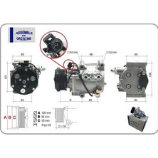 Gua Klima Kompresörü Sıfır Ürün Ford Fiesta V 02>08 Focus I98&GT;04 Fusion 02>12 Transit Connect 02>09 1. 8 Tdcı