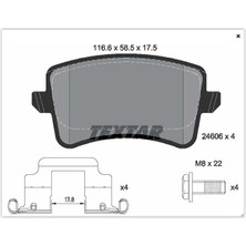 Textar Arka Balata A4-A5-Q5 09 >