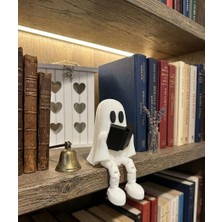 Abundix 3d Studio Kitap Okuyan Hayalet Figürü-Kitaplık Süsü