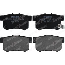 Otozone Arka Fren Balata Honda Cıvıc 1.6l D16 Vtec Vtı 01-05 / 1.4l 1.6l 96-01 / 1.6l R16A2 Vtec Sedan 06-> / Accord 2.0l F20 90-98 / Legend 3.2l 91-96 / Suzukı Sx4 1.6l M16A RW416 05->