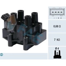 FAE Ateşleme Bobini Opel Vectra B 96>02 Astra G 98>09 Astra F 95>98 Vectra A 92>95 Omega B 94>99 1.8-2.0 16V X18XE-X20XEV