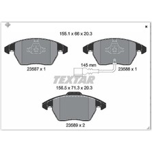 Textar Ön Balata Fişli Caddy Iıı 04 > Golf Iv V Vı 97 > Jetta Passat 05 > Polo 09 > Octavıa 04 >