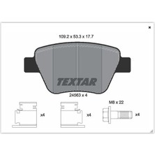 Textar Arka Balata Caddy-Golf6-Jetta-A3-Octavıa-Superb 10 >
