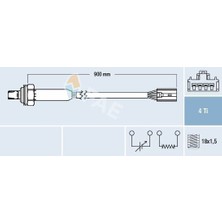 FAE Oksijen Sensörü Arka Volvo S40 1.9t4 2.0t 1997-2000 V40 1.9t4 2.0t 1997-2000 870MM