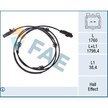 FAE Abs Tekerlek Hız Sensörü Arka Psa 407 1.8 16V-2.0 16V-2.2 16V 04-